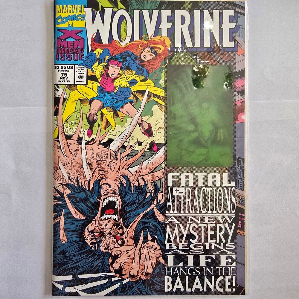 Wolverine #75 Marvel Comic Fatal Attractions With Hologram Card